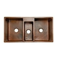 thumbnail image 4 of Premier Copper Products Ksp3_Ktdb422210 42" Triple Basin Drop In / Undermount 14 - Copper, 4 of 7