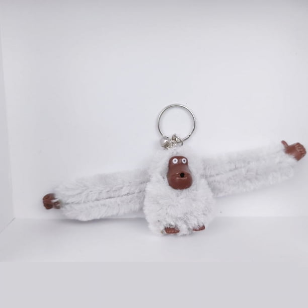 Colgante de bolso de mono de peluche, bolso de mensajero, mochila, llavero, muñeco colgante, llavero