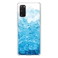 thumbnail image 1 of DistinctInk Clear Shockproof Hybrid Case for Galaxy S20 PLUS / 5G (6.7" Screen) - TPU Bumper, Acrylic Back, Tempered Glass Screen Protector - Clear Blue Ice Image Print, 1 of 2