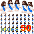 thumbnail image 2 of Mini Jesus Figurines in Bulk, Little Figures 50 Pack, Mini Figurine Easter Decorations, Figurines Party Favors Gift for Filled Easter Eggs Stuffers (50Pcs, Blue), 2 of 8