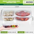 thumbnail image 5 of Snack Pack Containers, Reusable 2 Compartment Condiment Containers with Lids, Ideal for On-the-Go Mini Sauce Boxes & Snack Prep Containers for Kids and Adults, BPA-Free, 5 of 10
