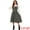 Black, variant on Plaid Overalls Vintage Sleeveless A-Line Pinafore Dress XL Black