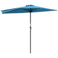 thumbnail image 1 of Outsunny 9ft Half Round Outdoor Window Sun Shade w/ 5 Ribs, Light Blue, 1 of 10