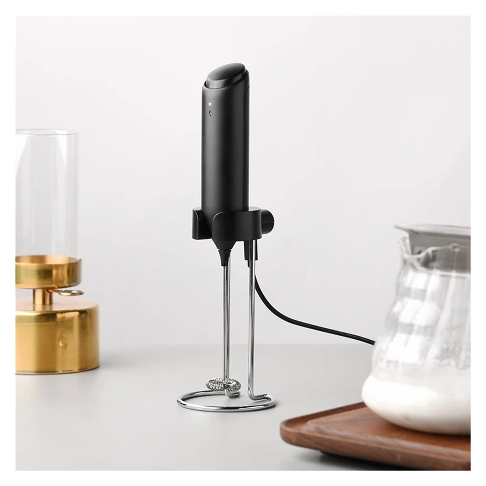 Wireless Electric Milk Frother Whisk Egg Beater USB Rechargeable Handheld Coffee Blender Milk