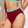 thumbnail image 4 of ASFGIMUJ Women Vintage High Waist Bikini Bottom Swimwear Briefs Beachwear Bikini Bottom Side Tie Thong Bathing Swimbottom, 4 of 6