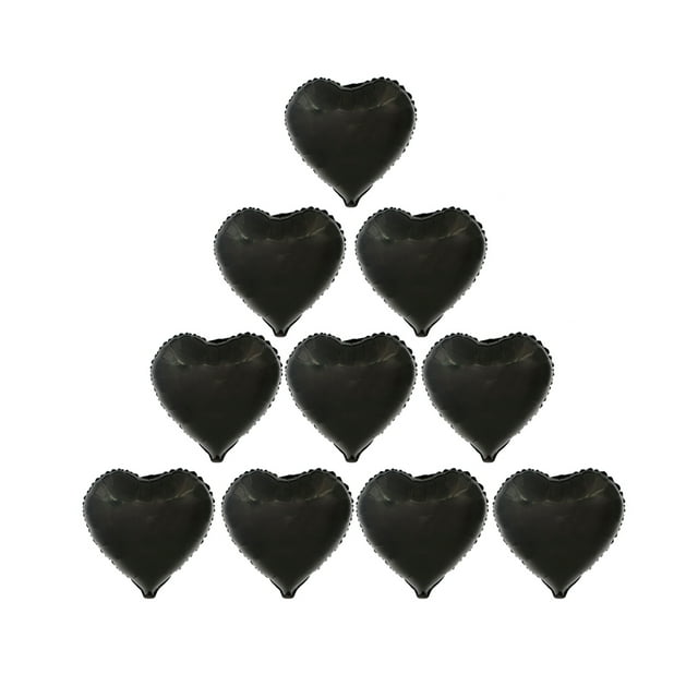 Decoración de Globos 10PCS 18 "Corazón Globos de Papel de Aluminio Fiesta Boda Cumpleaños Decoración Sellado Helio Ballo Corazón Globos de Papel de Aluminio Helio ANGGREK Otros