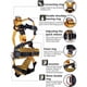 thumbnail image 3 of Arnés para escalar, Cinturón de seguridad de cuerpo completo, Arnés de detención de caídas, Equipo de protección contra la altitud, Protección contra caídas, 3 of 5
