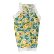 Pet Sunflower Skirt Sun Protection Breathable Soft Cute Summer Cat Skirt for Dogs and Cats Blue XS