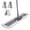 Grey Large, variant on Mops For Floor Cleaning Flat Dust Mop With 4 Reusable Pads 2-sided Microfiber Wet & Dry Use Flip Hardwood Laminate Vinyl Kitchen Tile -1 Scraper