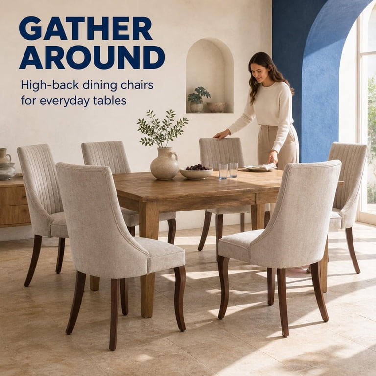 ODUSE-DAILY Mid Century Dining Chairs, Set of 4 photo 5