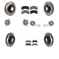 thumbnail image 1 of Transit Auto Front Rear Wheel Hub Bearings Assembly Coated Disc Brake Rotors and Ceramic Pads Kit (10Pc) for Car 2011-2012 Porsche Cayenne Base with 380mm Diameter Rotor KBB-123187, 1 of 2
