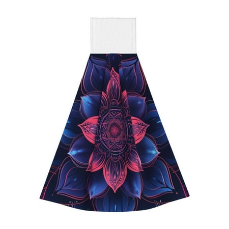 

Ocsxa Bohemian Vintage Pattern for Hand Towels Hand Wipes with Velcro Soft and Fast Absorbent Hanging Towels Reusable Cleaning Cloth for Kitchen/Bathroom/Laundryroom 14x18In