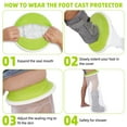 thumbnail image 6 of Waterproof Full Leg Cast Cover for Shower Adults, Extra Large Watertight Foot Protector for Plus Size Adults Foot Surgery Casts Boots, Boots Shower Cover Fits Full Leg Size 13"- 41" - Extra Large, 6 of 7