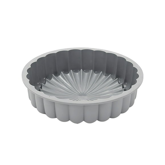 Food Grade Silicone Cake Mold (8 Inches) B, Silicone for Baking Round Moldss, Home and Kitchen, 1X Mold, By Relocy