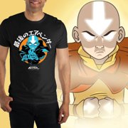 Nickelodeon Men's Avatar The Last Airbender Blue Aang Graphic T-Shirt
