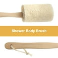 EEEkit Loofah Shower Back Scrubber, Long Handle Natural Luffa ...
