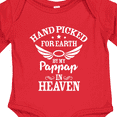 thumbnail image 4 of Inktastic Handpicked for Earth by My Pappap in Heaven with Angel Wings Boys or Girls Long Sleeve Baby Bodysuit, 4 of 5