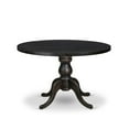 thumbnail image 6 of Luxe by East West Furniture 7-Piece Dining A Dinning Table And 6 Black Linen Fabric Dining Chair, 6 of 7