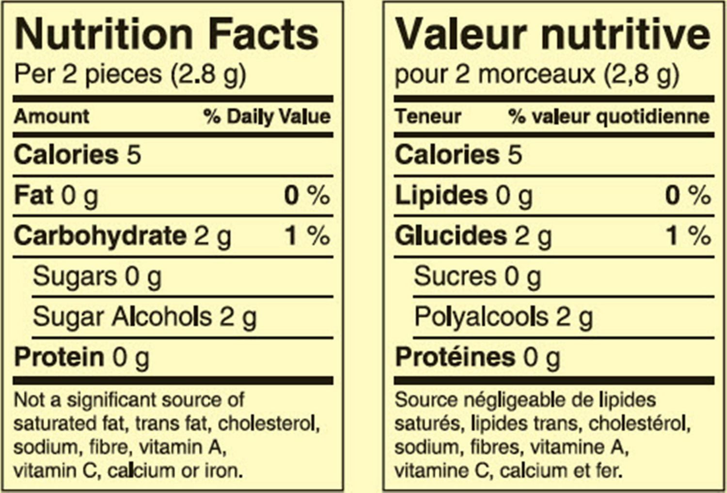 Chewing-gum à la cannelle Excel, sans sucre, 12 pastilles, paquet de 4