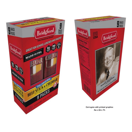 Bridgford Beef Stick & Cheddar 9 Pack