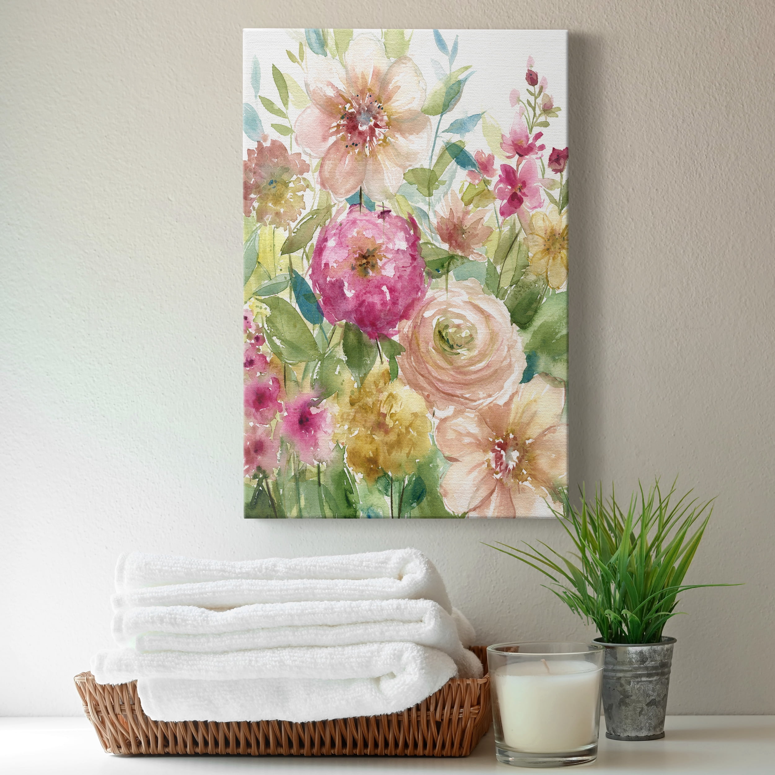 Jardin de Fleurs Premium Gallery Wrapped Canvas - Ready to Hang - 18 x 27