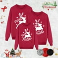 thumbnail image 2 of Fiaer Matching Family Christmas Sweatshirt Xmas Funny Pullovers Long Sleeve Crew Neck Loose Fit Trendy Holiday Tops Dad XL, 2 of 4