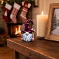 thumbnail image 5 of Mini Christmas Gnome Resin Statue Dwarf Figurine for Holiday Home Table Decor, Tiered Tray Ornament for Winter Seasonal Tiered Tray Display Gifts, 1Pack Blue, 5 of 7