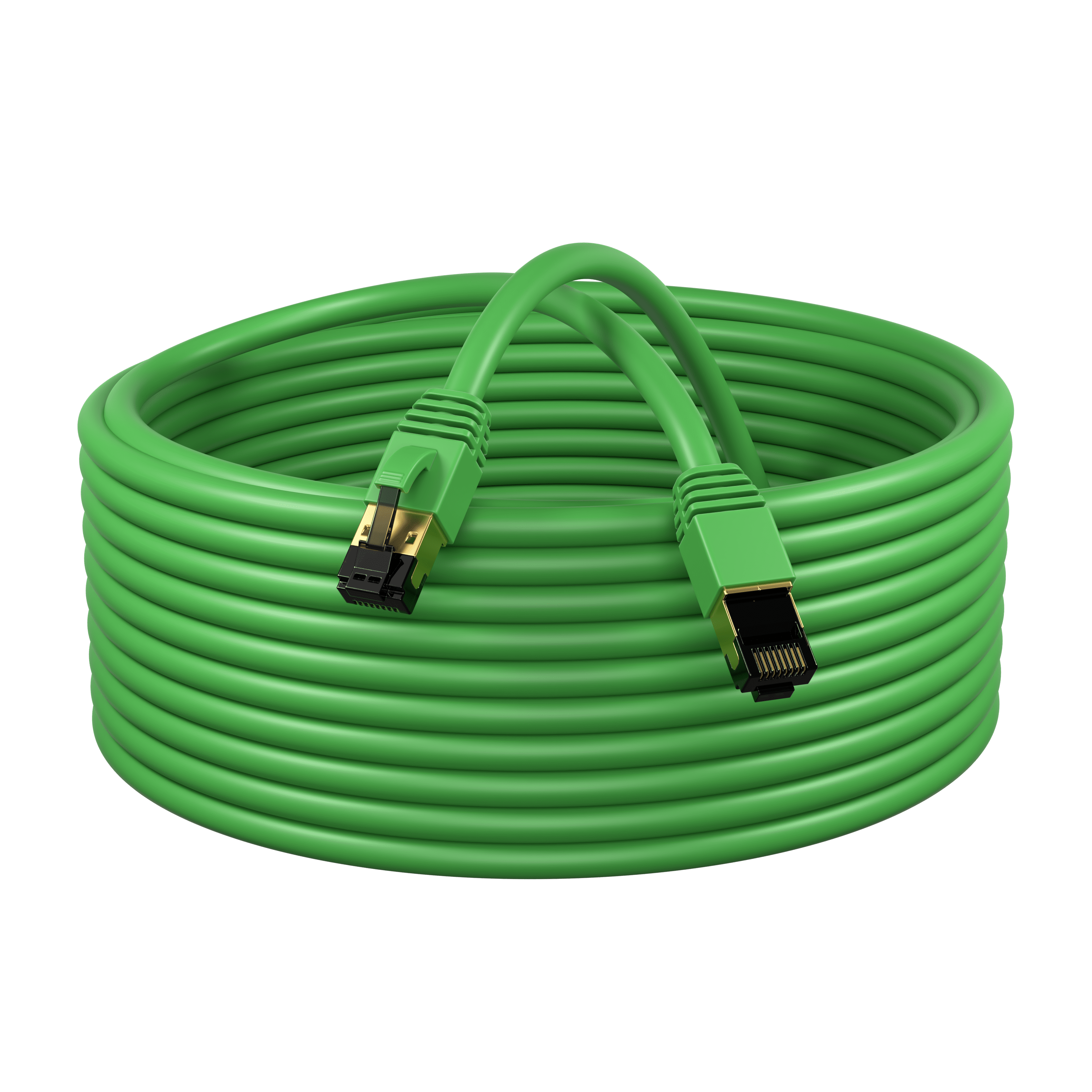 Cat8 35FT Network Ethernet Patch Cable, 2000Mhz Internet Wire, For Router, Modem, PC, Laptop, TVs, Printer Cord, Consoles for Home and Office, Green, Cables Direct Online