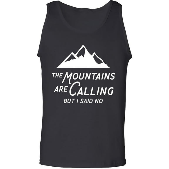 The Mountains are Calling Adult Tank Top
