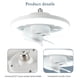 thumbnail image 3 of Luz de ventilador de techo con control remoto 360 Head Shaking Viento de 3 velocidades para estudio de dormitorio, 3 of 8