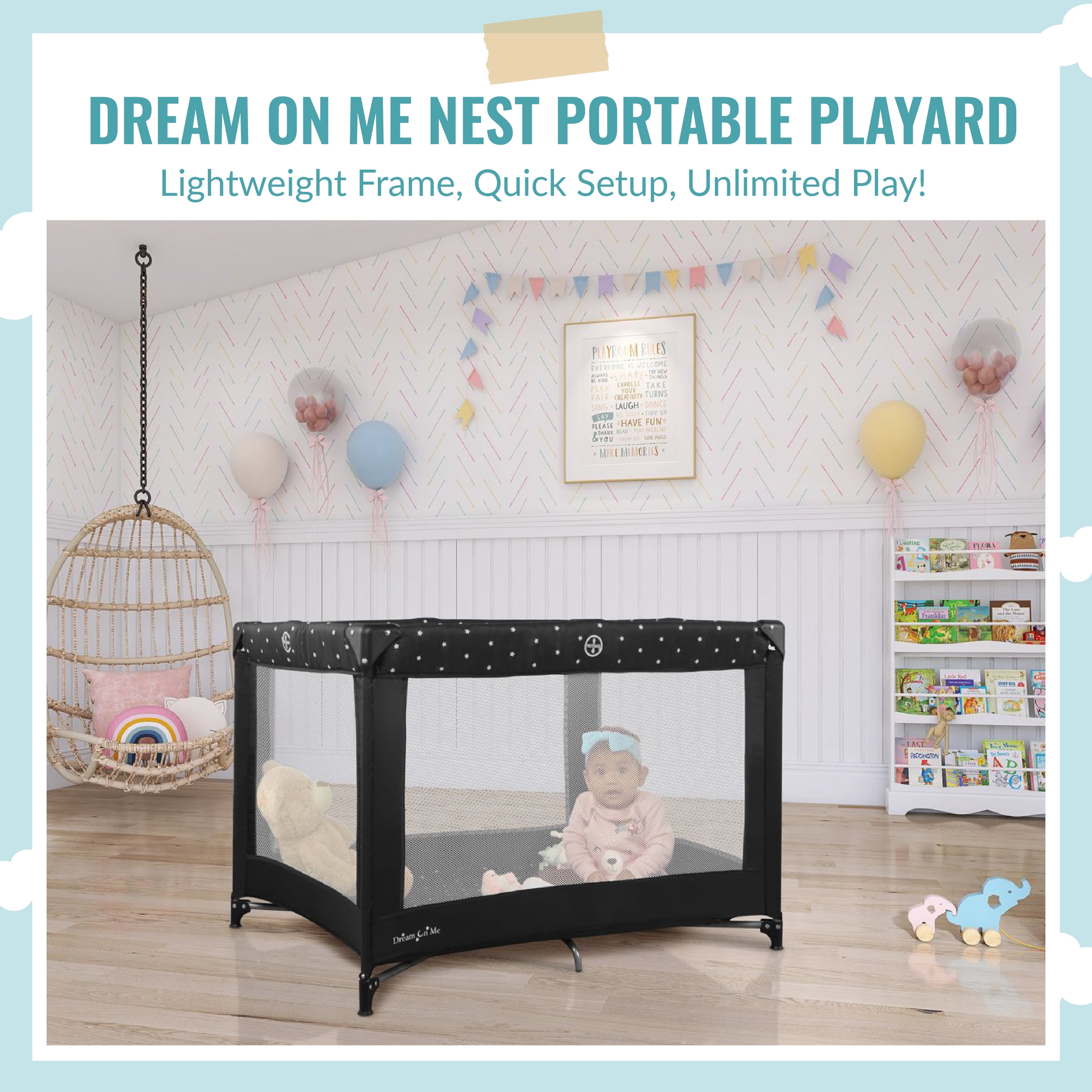 Dream On Me Nest Portable Play Yard Unisex Walmart