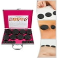 thumbnail image 5 of Portable Hot Massage Stone Volcanic Stones Kit Rock SPA Oiled,Health and Fitness Basalt Lava Hot Stone Massage Kit with 16 Pieces, 5 of 8