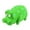 Green, variant on Large Pig Dog Toy for Dogs Latex Rubber Squeeze Grunting Sound Interactive Play