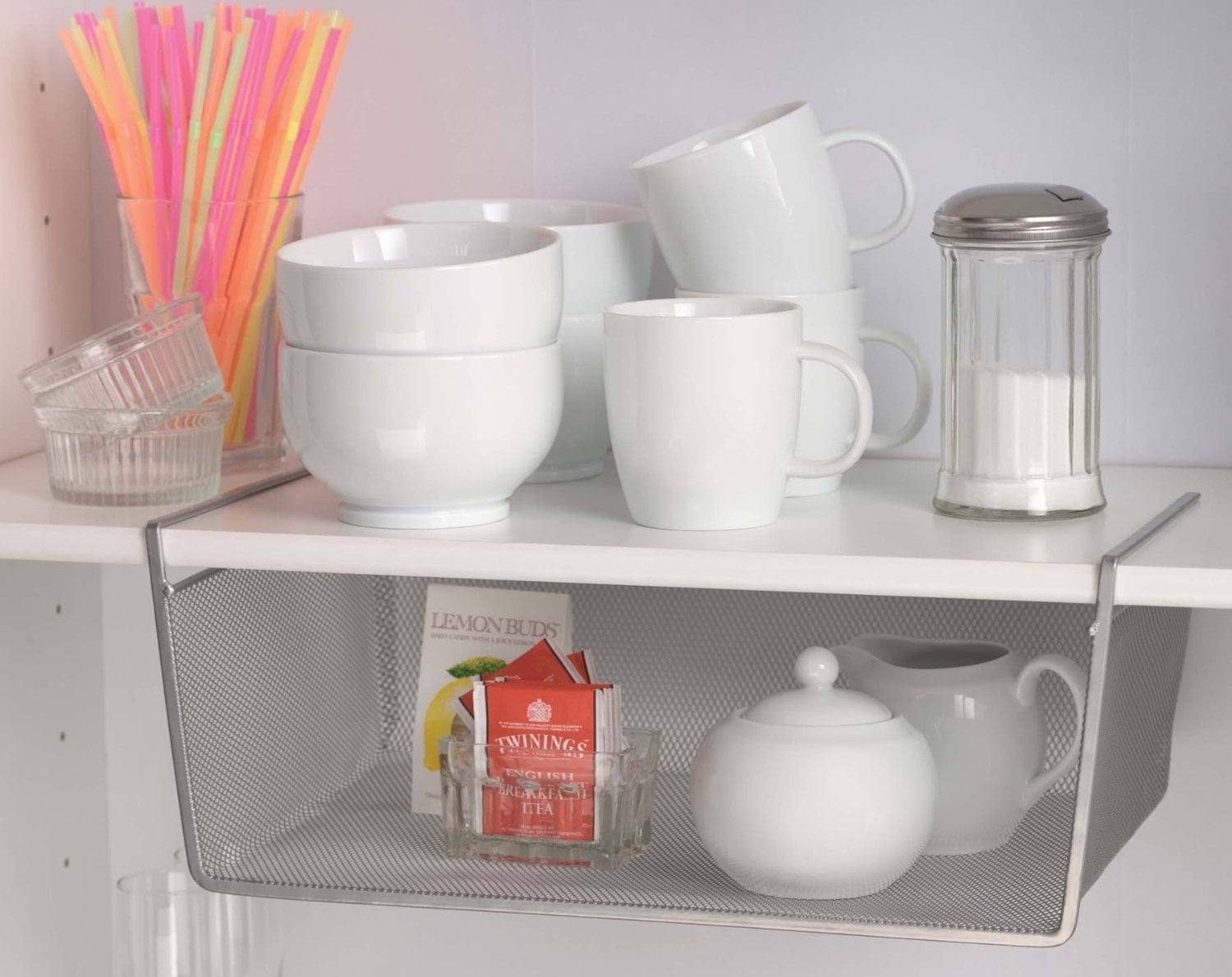 YBM Home Mesh Under Shelf Basket Large