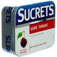 Sucrets Original Classic Sore Throat Soothing Lozenges, Wild Cherry