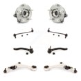 thumbnail image 1 of Transit Auto Bras de Commande Inférieur à Roulement de Moyeu avant avec Tige de Liaison Extérieure à Rotule et Kit de Stabilisation de Barre de Oscillation (8 Pcs) pour Voiture 2007-2012 Nissan Altima 2.5L - Côté Gauche Droit (Conducteur Passager) K7T-110035, 1 of 11