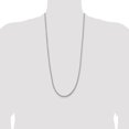 thumbnail image 3 of Diamond2Deal 14K White Gold 3.6mm Semi-Solid Round Box Chain Necklace for Women 30", 3 of 6