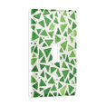 thumbnail image 2 of Yayeee Toggle Light Switch Wall Plate 1-Gang 4.5"x2.7" Home Decorative Outlet Cover, Green Dot Triangles Pattern, 2 of 7