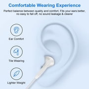 USB C Headphones Wired,1Pack Type C Wired Earphones USBC Wired Earbuds Noise Cancelling Ear Buds w/ Mic Microphone Remote Control Type C Headphone Compatible with Samsung Android iPad