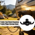 thumbnail image 2 of Trailer Tow Chain Organizer And 7-Way Plugs Holder Heavy Duty Aluminum Metal Rust-Proof Towing Accessory for RV Trailer Hitch Cable Management And Protection, 2 of 8