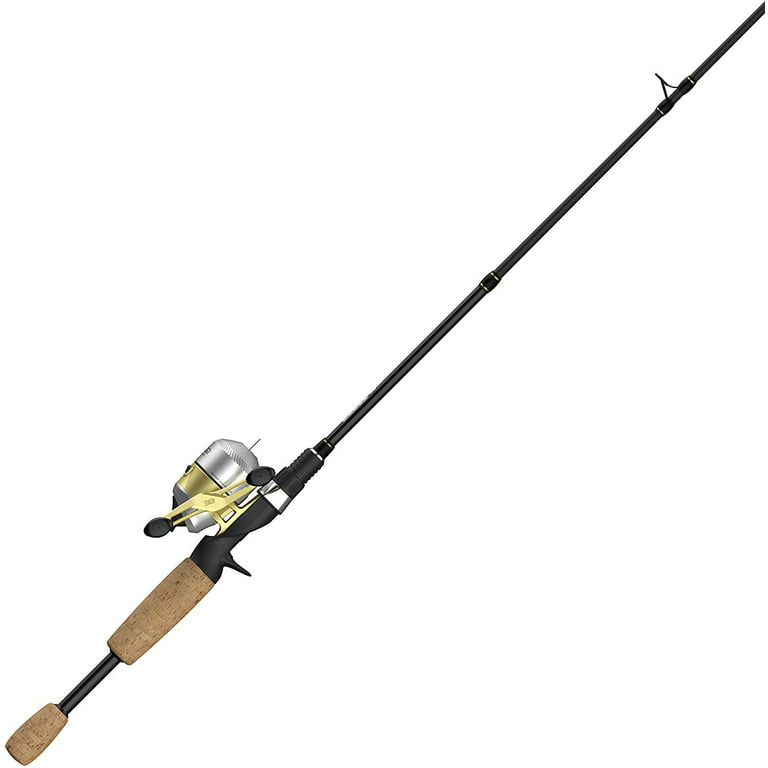 Zebco 33 Gold Micro Spincast Reel and Fishing Rod Combo, Pre-Spooled  4-Pound Line, Silver/Gold