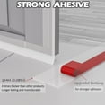 thumbnail image 6 of Weather Stripping, 20Ft(L) x 2 In(W) Door Draft Stopper, Silicone Seal Strip for House and Glass Shower Doors Sweep for Collision and Side Gaps of Door and Windows(Clear), 6 of 7