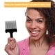 thumbnail image 4 of Peine con horquilla para el cabello, inserto de plástico negro, peine afro antideslizante, peine para levantar el cabello, peine de engranaje alto y bajo, peluquería., 4 of 5