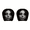 E, variant on 2 Pack Scary Ghost Face Headrest Covers, Upgraded Snug Fit Breathable Spooky Face Printing Auto Seat Cover Headrest Protector, Universal Elastic Model, Halloween Car Decorations