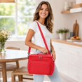 thumbnail image 6 of Insulated Reusable Lunch Bag Adult Large Lunch Box for Women and Men with Adjustable Shoulder Strap,Front Zipper Pocket and Dual Large Mesh Side Pockets, 6 of 6