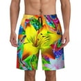thumbnail image 1 of Colorful Feather Board Shorts Summer Purple Bule Running Beach Short Pants Man Quick Dry Classic Custom Oversize Beach Trunks, 1 of 5