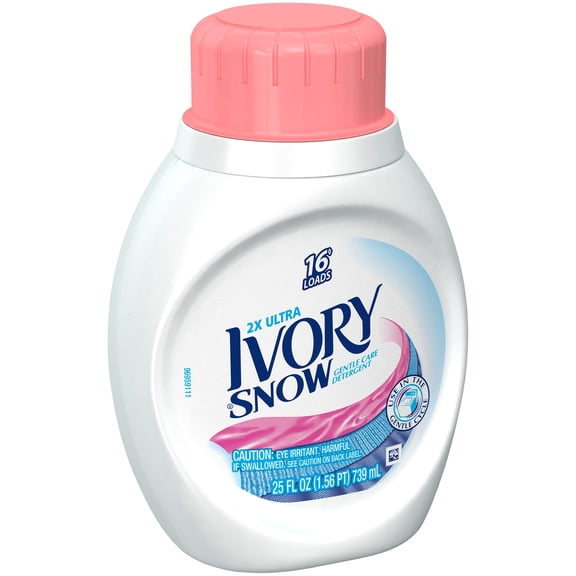 Ivory Snow Liquid Laundry Detergent, 25 ounces, 16 loads