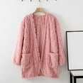 thumbnail image 2 of Bovxnpu Women's Winter Warm Pajama Cardigan Top Long Sleeve Casual Robe Cotton Loose Home Wear Sleepwear, 2 of 8