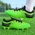 thumbnail image 5 of Toddler Shoes,Kids Soccer Cleats Children Football Shoes Low Top Studs Lightweight Non- Training Footwear for Toddler Boys Outdoor Field Sports,Boys Sneakers,Green,40, 5 of 8