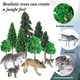 thumbnail image 4 of Set de figuras de juguete Skylety Woodland Wolf con 8 lobos y 8 árboles, 4 of 7